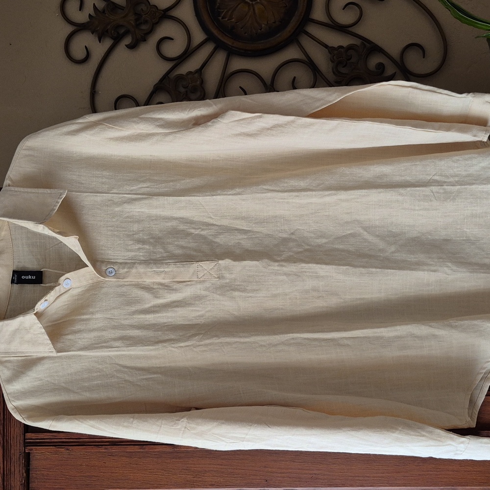 3for$25 Bnwt Ouku Linen Blend Tunic Shirt
